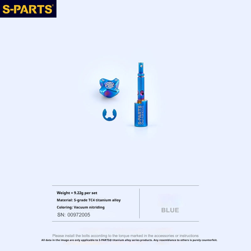 SPARTS Titanium Preload Adjuster & Knob Kit for Brembo RCS Brake Master Cylinder | CNC Titanium Bolts