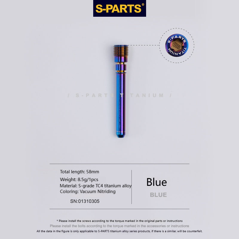 SPARTS Titanium Caliper Pin Bolt for Waterbird Caliper — Lower Pump, Compatible with Brembo Big Radial