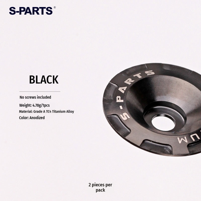 S-PARTS Titanium Visor Mechanism Cover & Screws Kit for SHOEI GLAMSTER Helmet