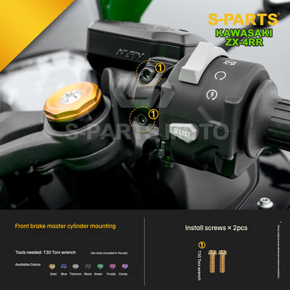 SPARTS TC4 Titanium Bolt Kit for Kawasaki ZX-4RR | Motorcycle Titanium Bolt Upgrade