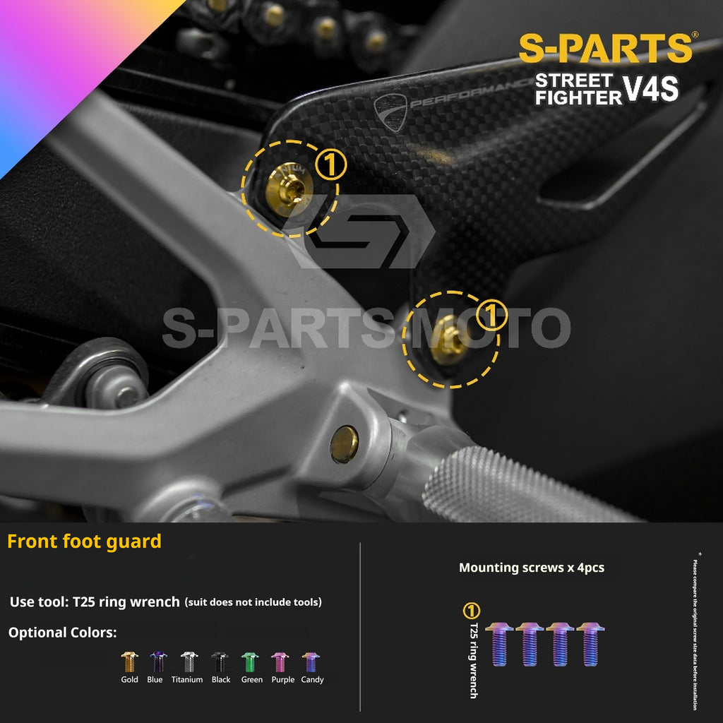 SPARTS Titanium Bolt Kit for Ducati Streetfighter V4S