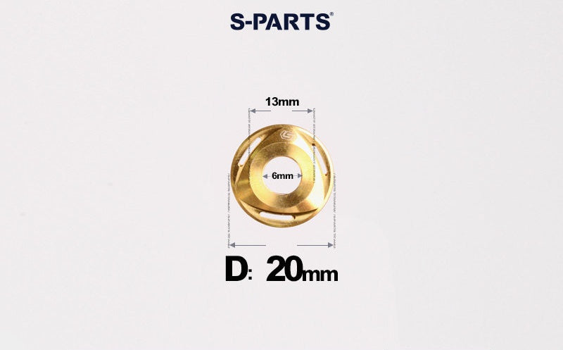 SPARTS M6/M8/M10 Titanium Rotor Washers – Electric & Motorcycle Upgrade