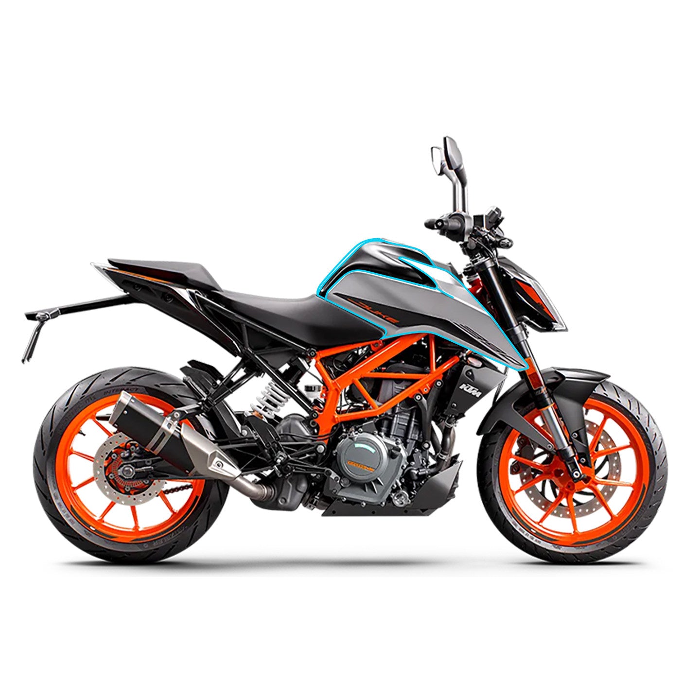 KTM DUKE 390 Nano Crystal TPU Paint Protection Film Self-Healing Clear Motorcycle Protection Kit PPF Accessories