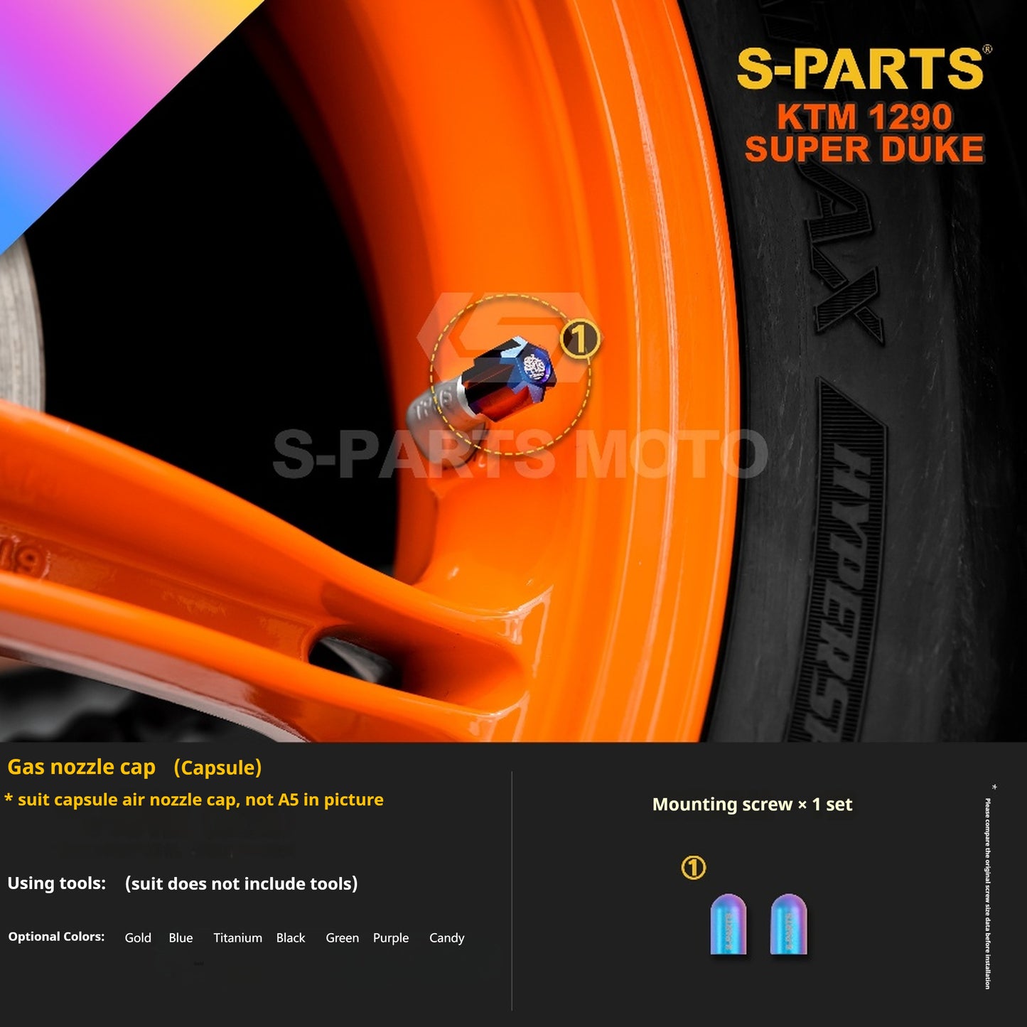 SPARTS Titanium Alloy Fasteners Compatible with KTM Super Duke 1290