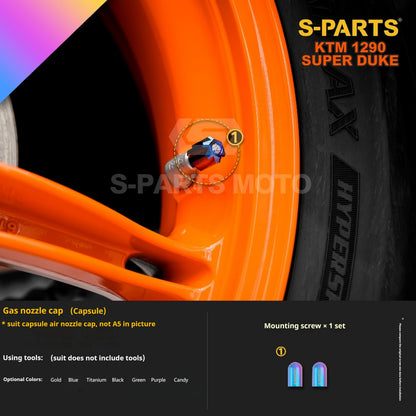 SPARTS Titanium Alloy Fasteners Compatible with KTM Super Duke 1290