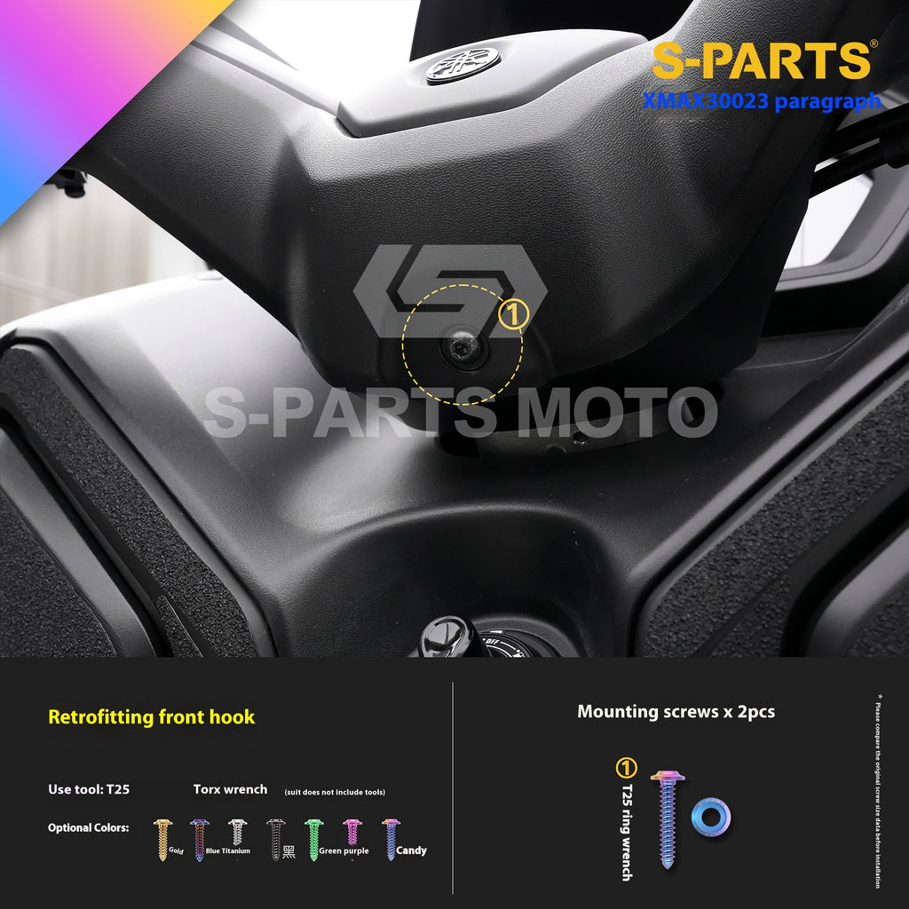 SPARTS Titanium Bolt Set for 2023 XMAX300 | Yamaha Motorcycle Titanium Bolt Upgrade