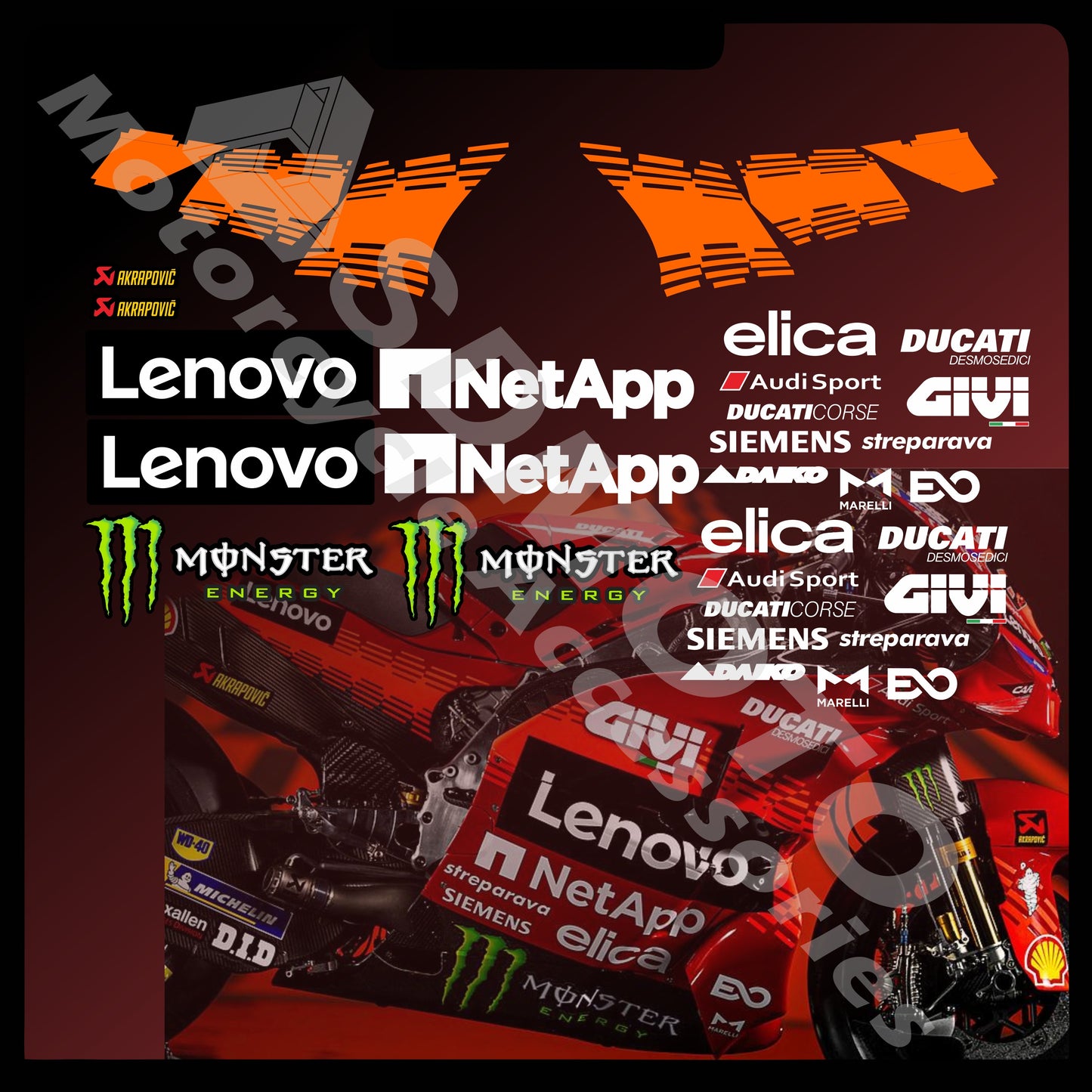 Ducati Panigale V4 MotoGP 2025 Style Full Graphics Kit