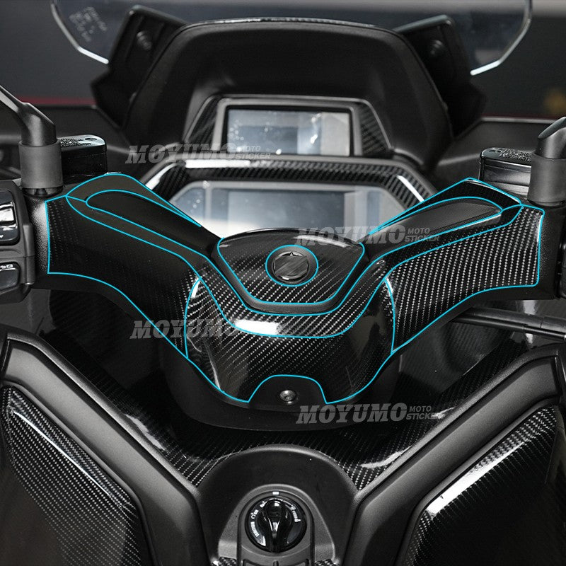 Yamaha XMAX 300 2023–2024 Thickened High-Gloss Carbon Fiber Body Protection Stickers