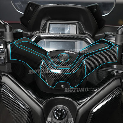 Yamaha XMAX 300 2023–2024 Thickened High-Gloss Carbon Fiber Body Protection Stickers