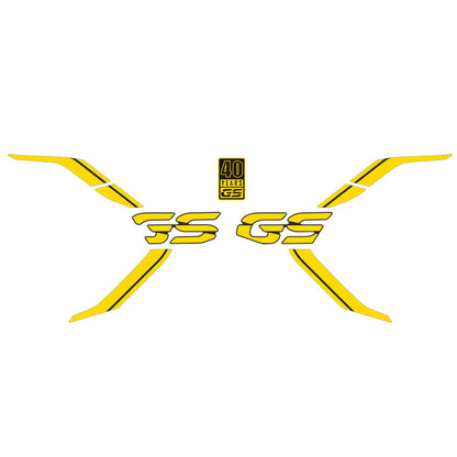 BMW G310GS (2018–2022) 40th Anniversary / Triple Black Full Body Color Change Sticker Kit Tank Fishbone Anti-Slip Graphics Set
