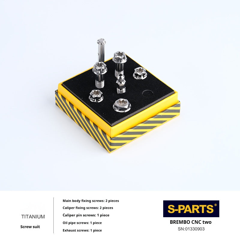 SPARTS Titanium Lower Caliper Bolt Kit for BREMBO CNC 2-Piston Set Screws