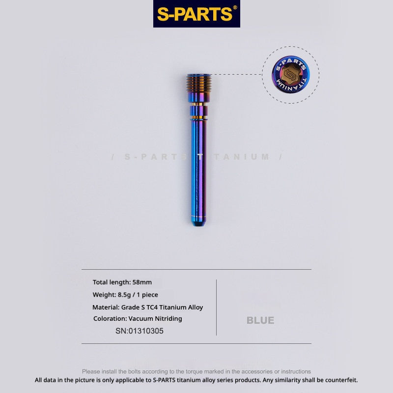 S-PARTS TC4 Titanium Rear Master Caliper Pin for BREMBO M4.32