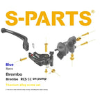 SPARTS Titanium Alloy Brembo RCS CC Master Cylinder Bolt Kit | Motorcycle Brake System Upgrade