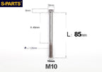 SPARTS M10 P1.25 A3 Series Standard Head Titanium Bolt | 650°C Forged | S-Grade TC4 | Motorcycle / E-Bike Upgrade