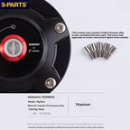 SPARTS Titanium Rizoma Fuel Tank Cap Bolt Kit for Ducati V4 V4S Streetfighter – Custom Upgrade Kit