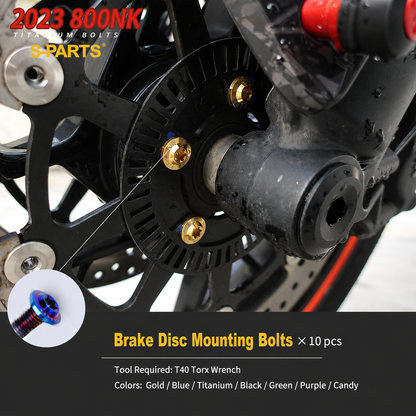 S-PARTS TC4 Titanium Full Motorcycle Bolt Kit for CFMOTO 800NK