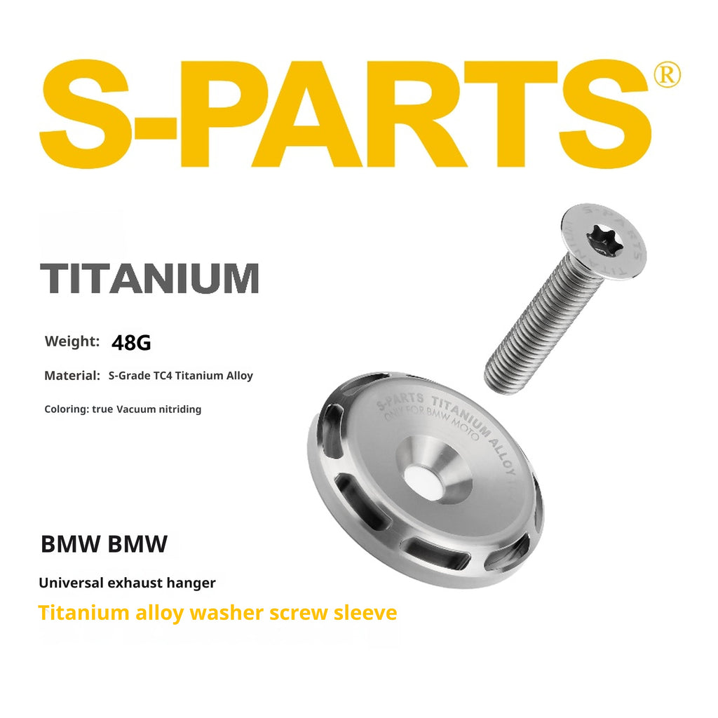 SPARTS Titanium Alloy Exhaust Hanger / Washer Bolt Kit – Universal for BMW Motorcycles