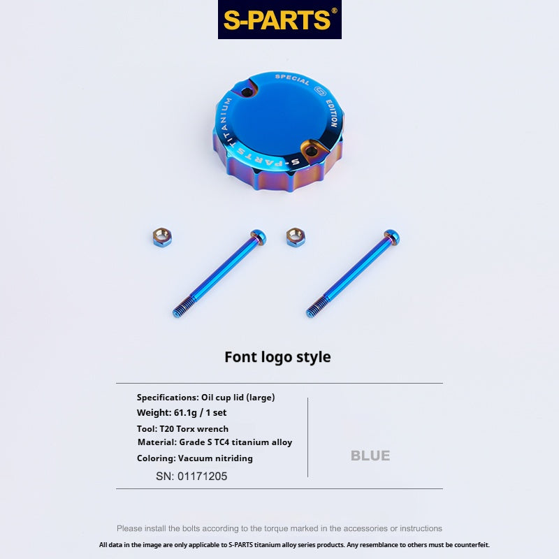 SPARTS Titanium Alloy Brembo Master Cylinder Reservoir Armor Kit – Separate Large Reservoir Cap