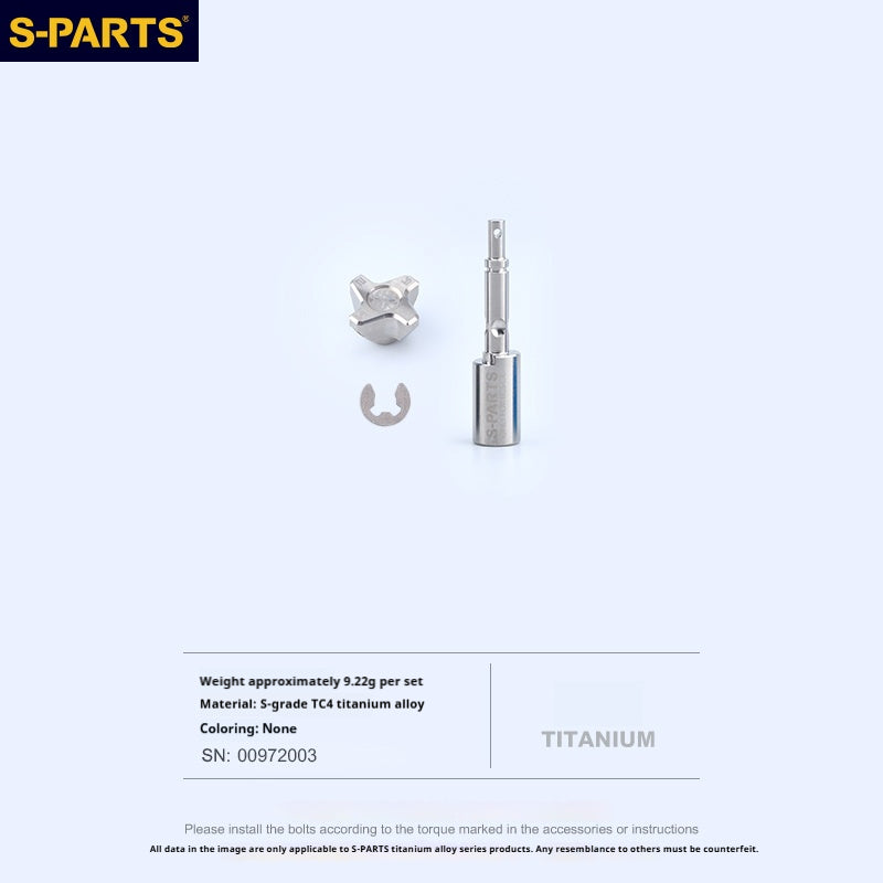 SPARTS Titanium Preload Adjuster & Knob Kit for Brembo RCS Brake Master Cylinder | CNC Titanium Bolts