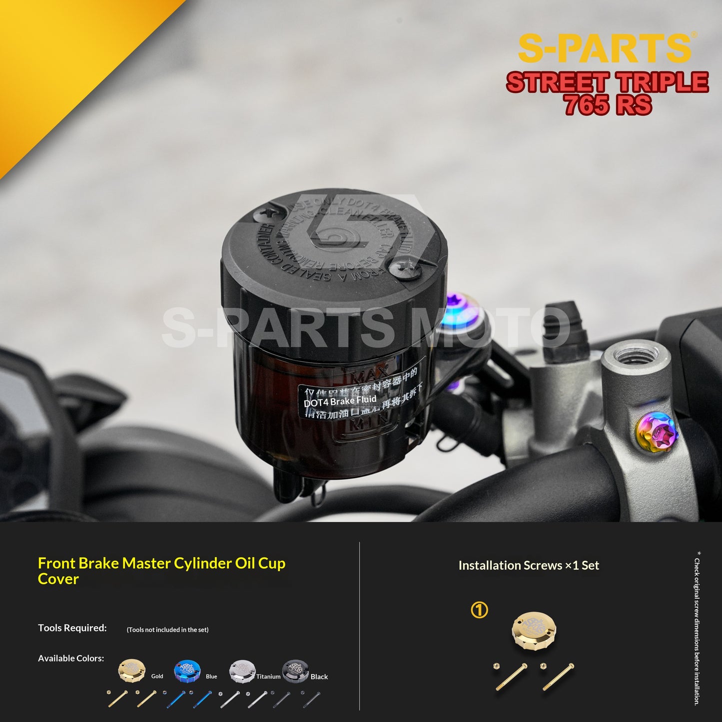 SPARTS Titanium Bolts for Triumph Street Triple 765 RS – Body & Controls Upgrade Fasteners