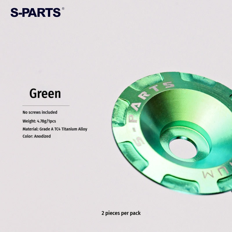 S-PARTS Titanium Visor Mechanism Cover & Screws Kit for SHOEI GLAMSTER Helmet