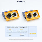 SPARTS Titanium Preload Adjuster & Spring Seat Kit for Öhlins Motorcycle Suspension