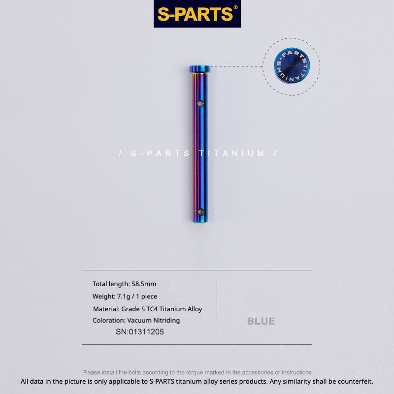 S-PARTS TC4 Titanium Rear Master Caliper Pin for BREMBO Water Bird Rear Caliper