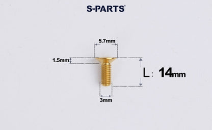 SPARTS Series M3 L6-30 Countersunk Titanium Bolt