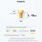 SPARTS Titanium Mirror Block-Off Bolts · M8/M10 Positive & Reverse Thread · Lightweight Motorcycle Plug Bolts