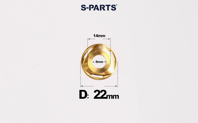SPARTS M6/M8/M10 Titanium Rotor Washers – Electric & Motorcycle Upgrade