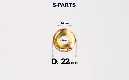 SPARTS M6/M8/M10 Titanium Rotor Washers – Electric & Motorcycle Upgrade