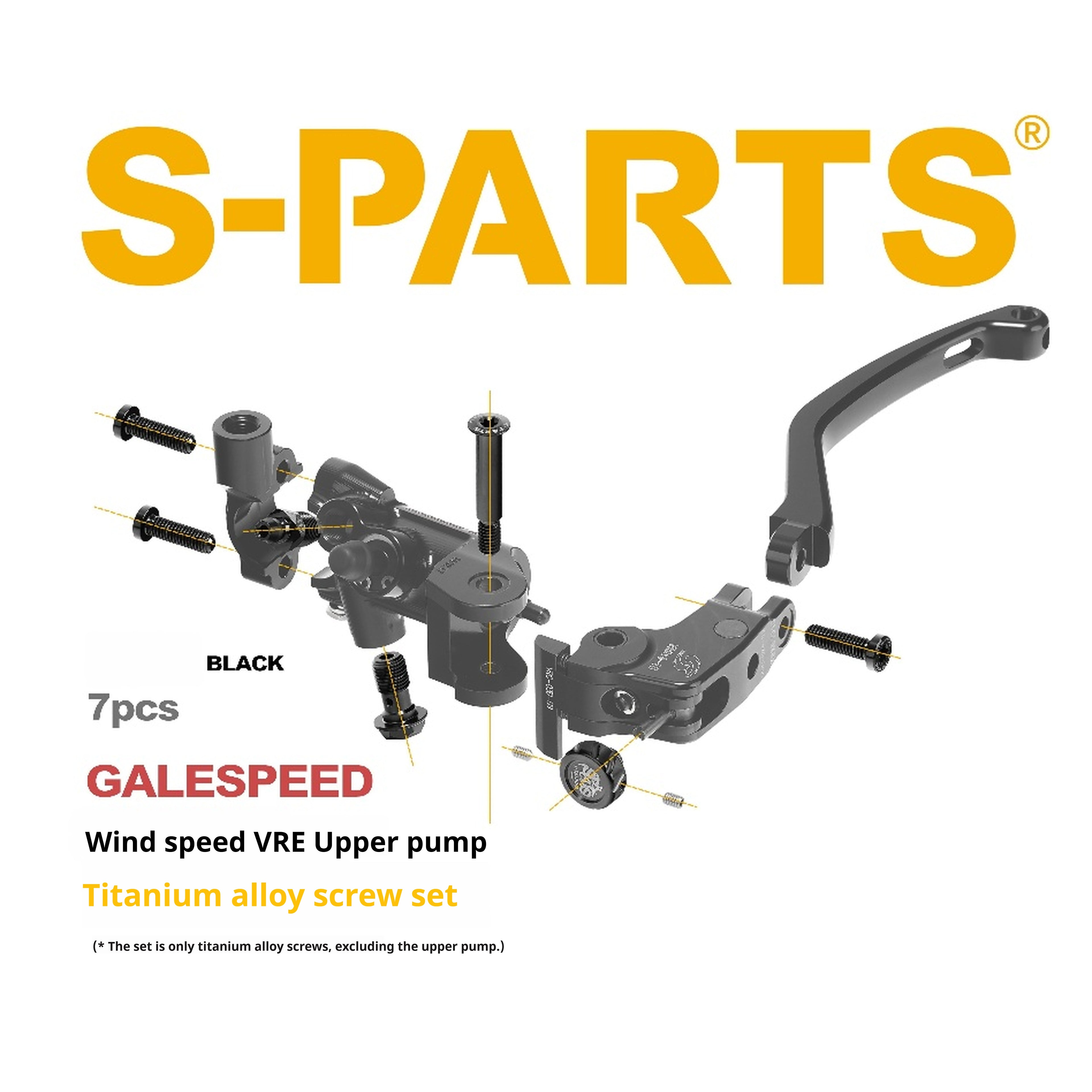 SPARTS Titanium GALESPEED VRE Master Cylinder Bolt Kit | Motorcycle Upgrade Hardware