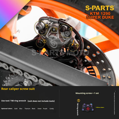 SPARTS Titanium Alloy Fasteners Compatible with KTM Super Duke 1290