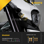 SPARTS Titanium Bolt Kit for Ultra Bee | Full Motorcycle Upgrade Set
