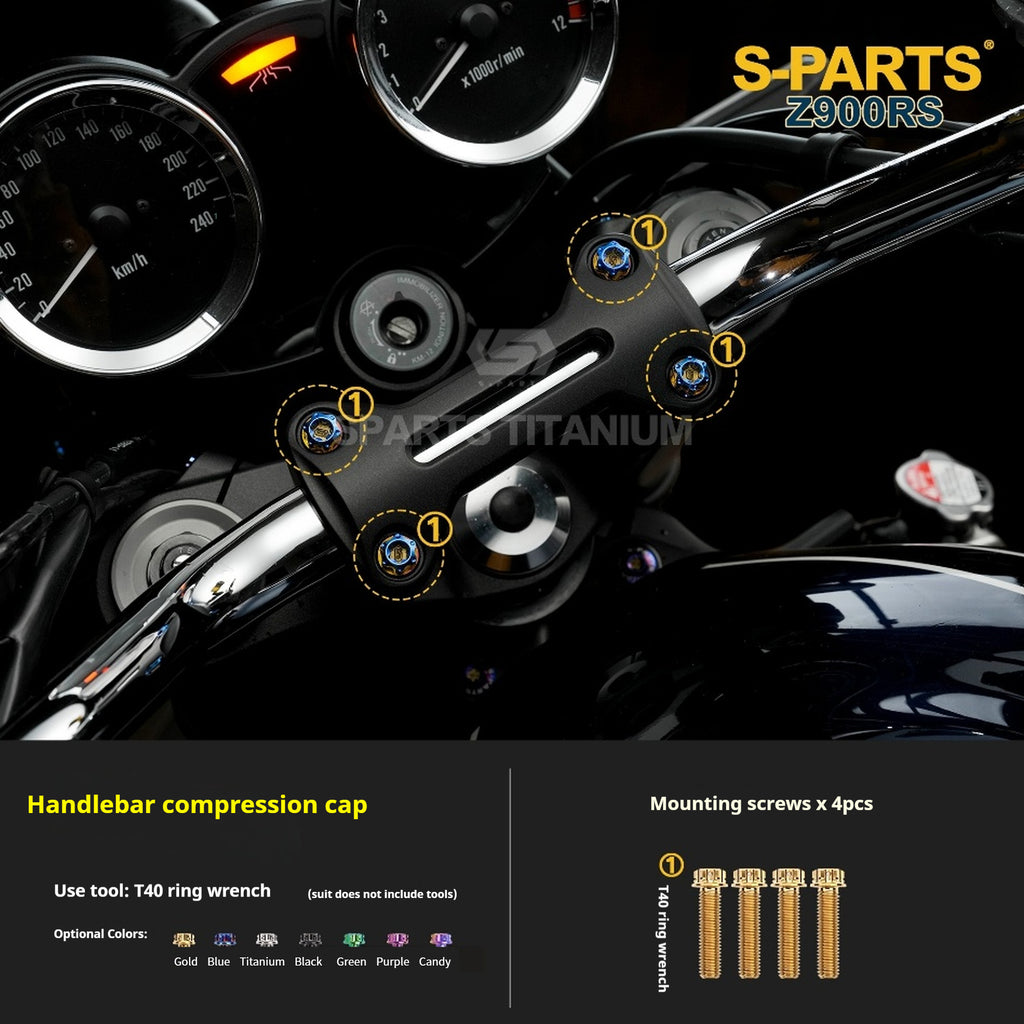 SPARTS Titanium Screw Set for Kawasaki Z900RS – Motorcycle Upgrade Kit