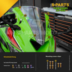 SPARTS TC4 Titanium Bolt Kit for Kawasaki ZX-4RR | Motorcycle Titanium Bolt Upgrade