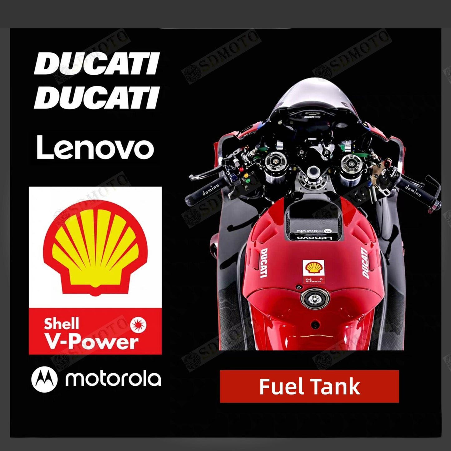 Ducati Panigale V2 / V4 / 848 / 899 / 959 / 1098 / 1199 / 1299 MotoGP Motorcycle Decals & Fairing Stickers