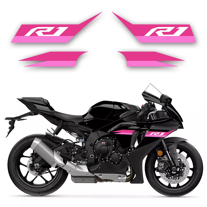 Yamaha YZF-R1 Motorcycle Side Fairing Stripe Graphics Decals Reflective Waterproof Stickers