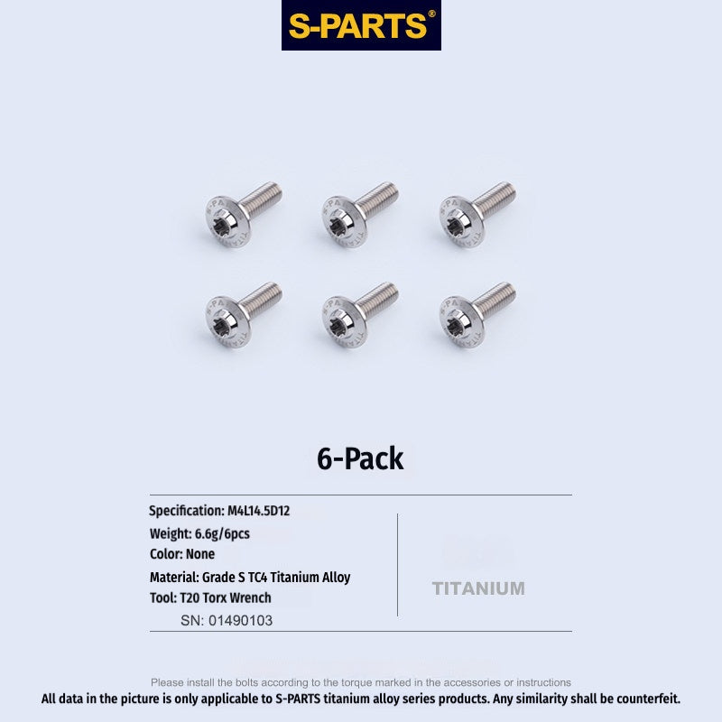 SPARTS TC4 Titanium Bolts for BMW S1000RR  Windshield