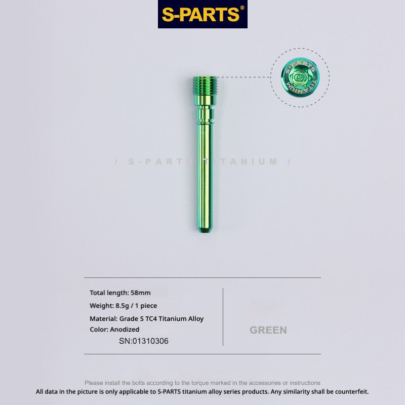 S-PARTS TC4 Titanium Rear Master Caliper Pin for BREMBO M4.32
