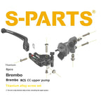 SPARTS Titanium Alloy Brembo RCS CC Master Cylinder Bolt Kit | Motorcycle Brake System Upgrade