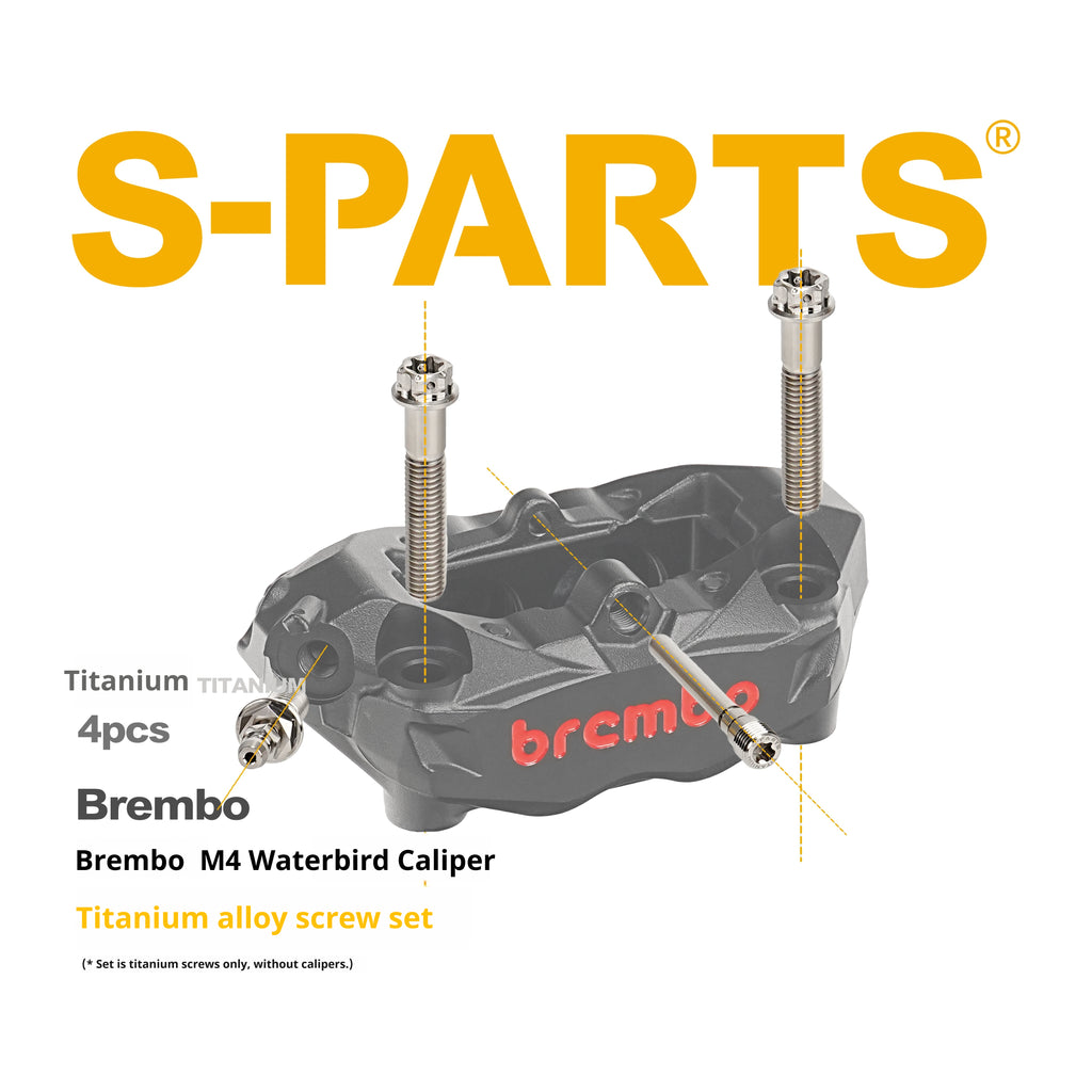 SPARTS Titanium Alloy Bolt Kit for Brembo M4 Radial Calipers｜High‑Performance Motorcycle Upgrade