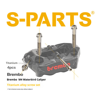 SPARTS Titanium Alloy Screw Set for Brembo M4 Waterbird Radiator Caliper Upgrade