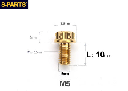 SPARTS M5 Titanium Bolt A3 Series – Motorcycle & E-Bike Upgrade Screws