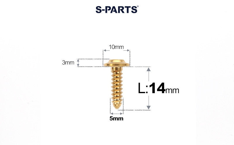 SPARTS Button Head M5×L10-35 Titanium Screws Self-Tapping Bolt