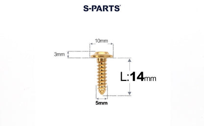SPARTS Button Head M5×L10-35 Titanium Screws Self-Tapping Bolt
