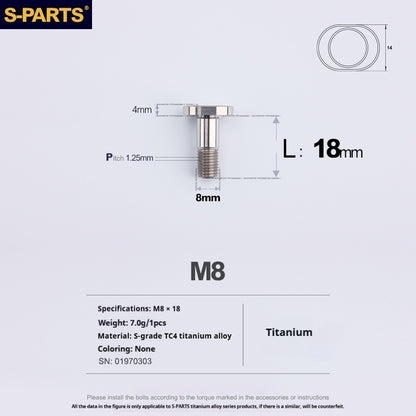 SPARTS Titanium Rear Sprocket Fixing Bolts for KTM 1290 ADV – Custom Upgrade Kit