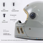 SPARTS Titanium Helmet Screw Set for QWART – CNC Machined Motorcycle Hardware