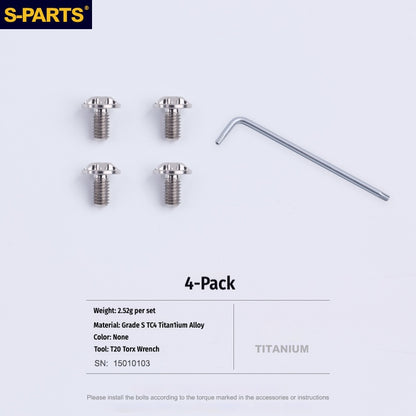 SPARTS Titanium Visor Mechanism Screws for SHOEI Z7\Z8\X14\GTAIR\GTAIR2
