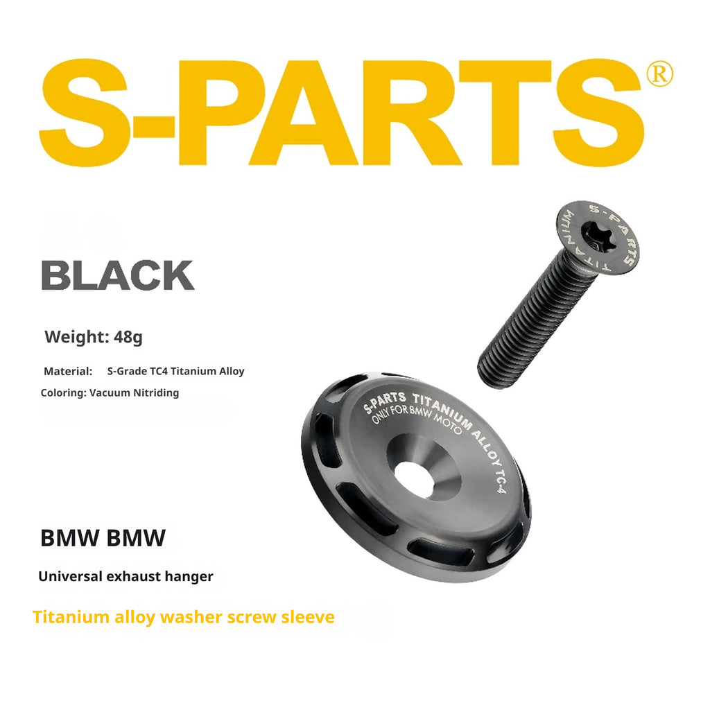 SPARTS Titanium Alloy Exhaust Hanger / Washer Bolt Kit – Universal for BMW Motorcycles